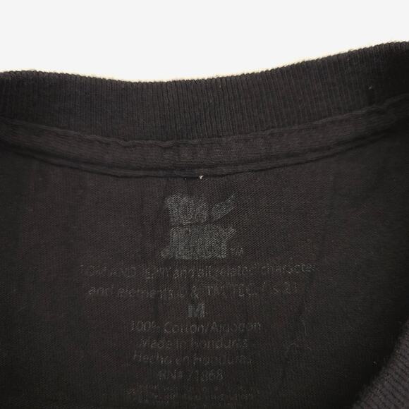 Tom and Jerry Causal Crew Neck Short Sleeve Graphic T-Shirt Mens Size M Black - Picture 3 of 9